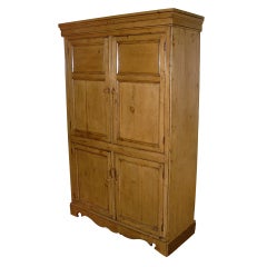 19th Century English Pine Four-Door Cabinet 6