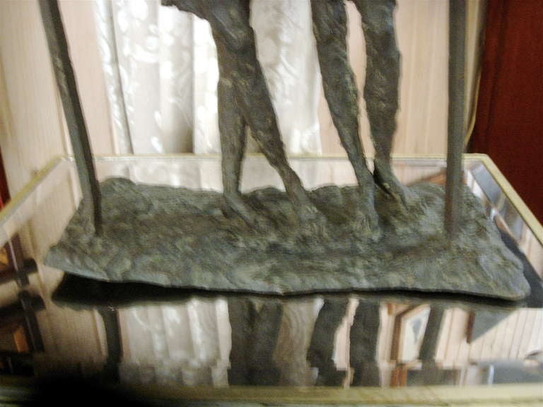 Sculpture de deux femmes à la manière d'Alberto Giacometti Bon état - En vente à Buchanan, MI