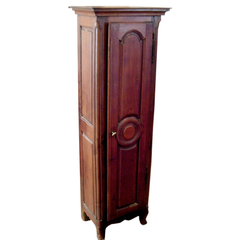 Charming Diminutive French Provincial Walnut Cabinet For Sale