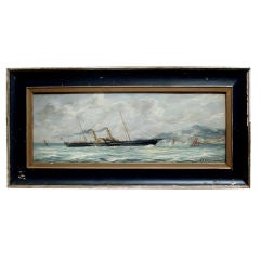 19TH CENTURY ENGLISH SCHOOL PAINTING OF SHIP
