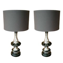 Two Mercury Glass Lamps, Priced per lamp.