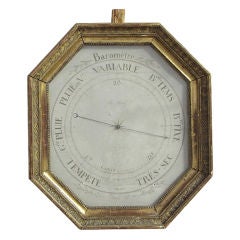 Early 19th Century French Gesso And Giltwood Barometer