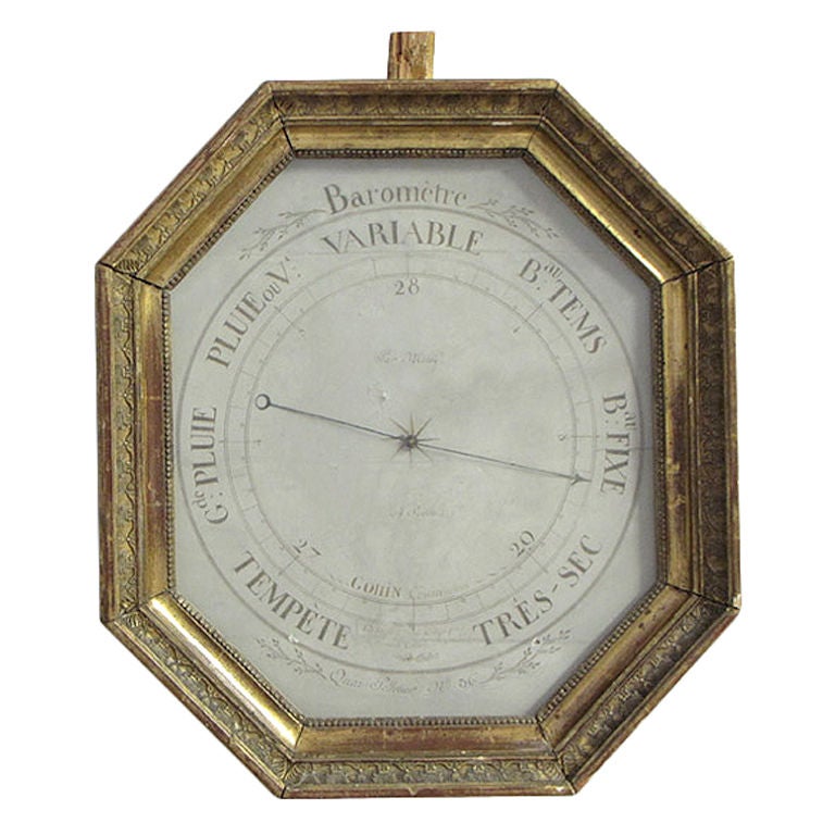 Early 19th Century French Gesso And Giltwood Barometer