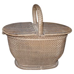 Charming Handwoven Nantucket Style Basket