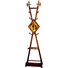 Charming 19th Century Bamboo Hall Tree 95"