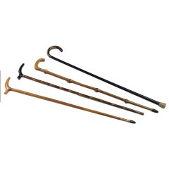 Collection Of Four Walking Sticks