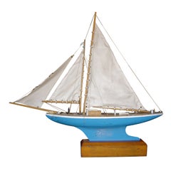 English Pond Sail Boat with Stand