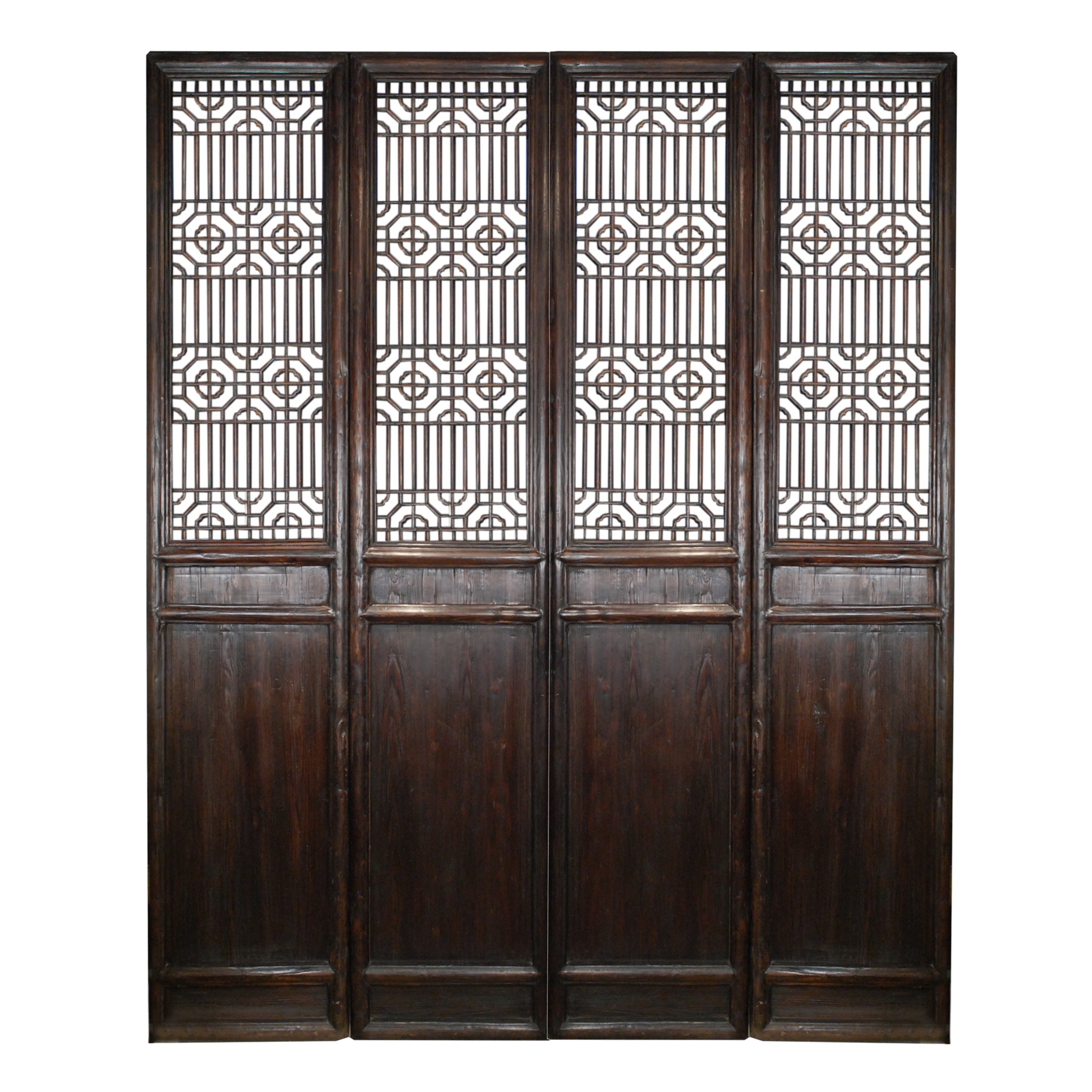 19th Century Chinese Courtyard Lattice Panels