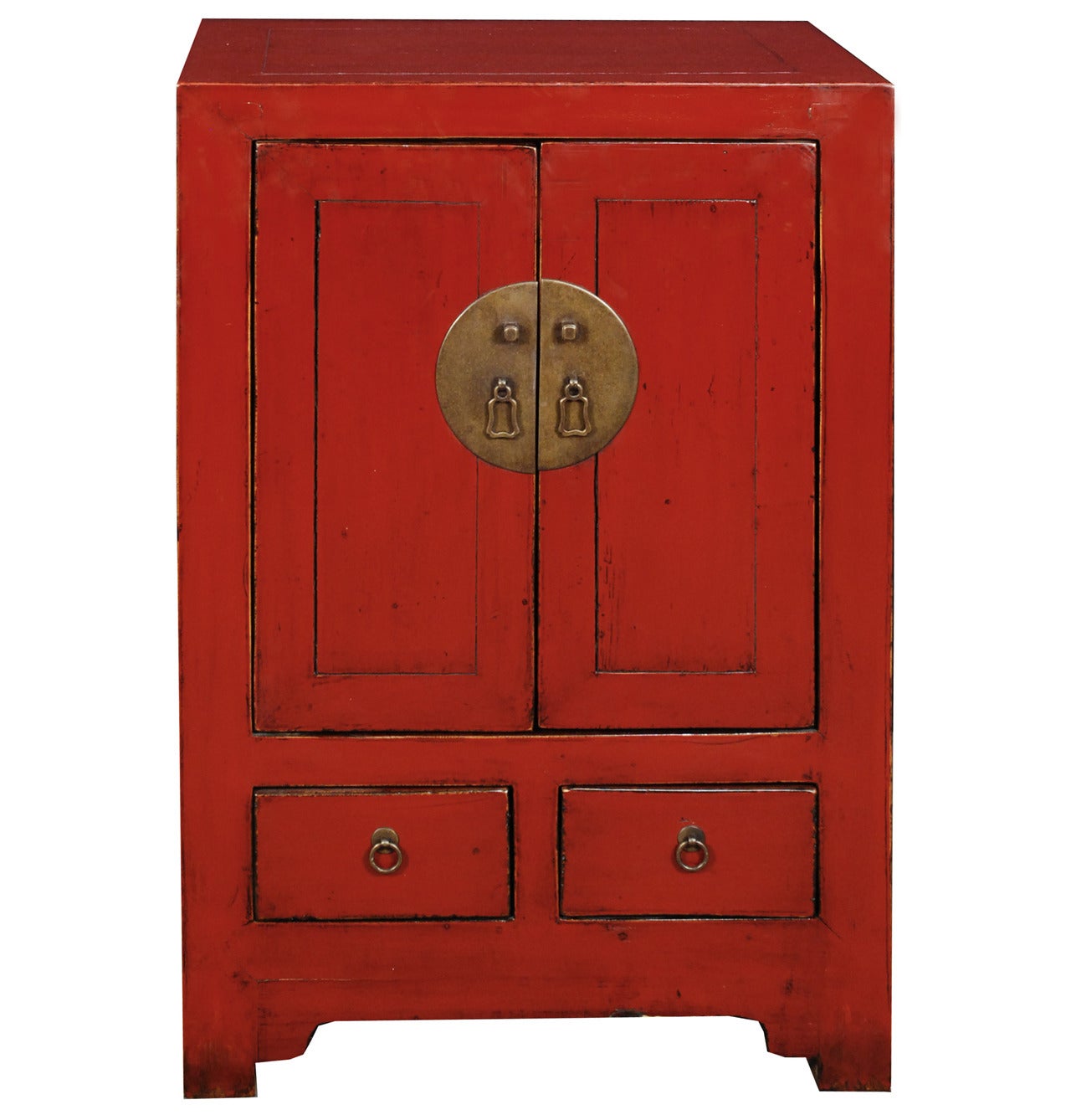 Early 20th Century Chinese Red Lacquer Chest