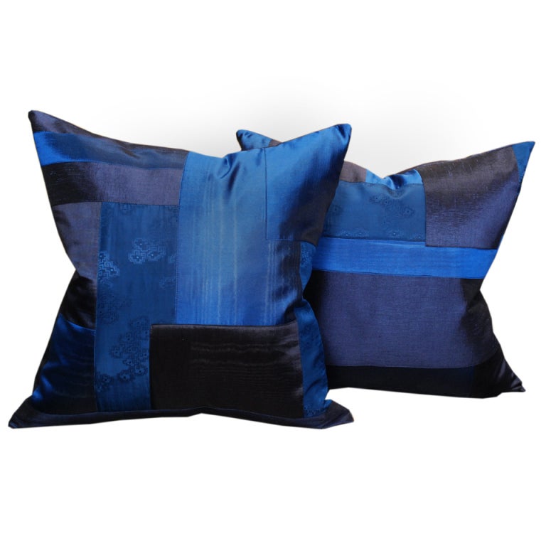 Pair of 19th Century Chinese Silk Pillows at 1stdibs