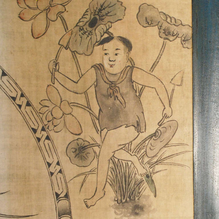 Early 20th Century Chinese Painted Panel 1