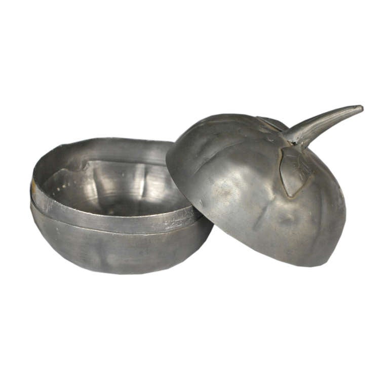 Pair of 19th Century Chinese Pewter Containers 1