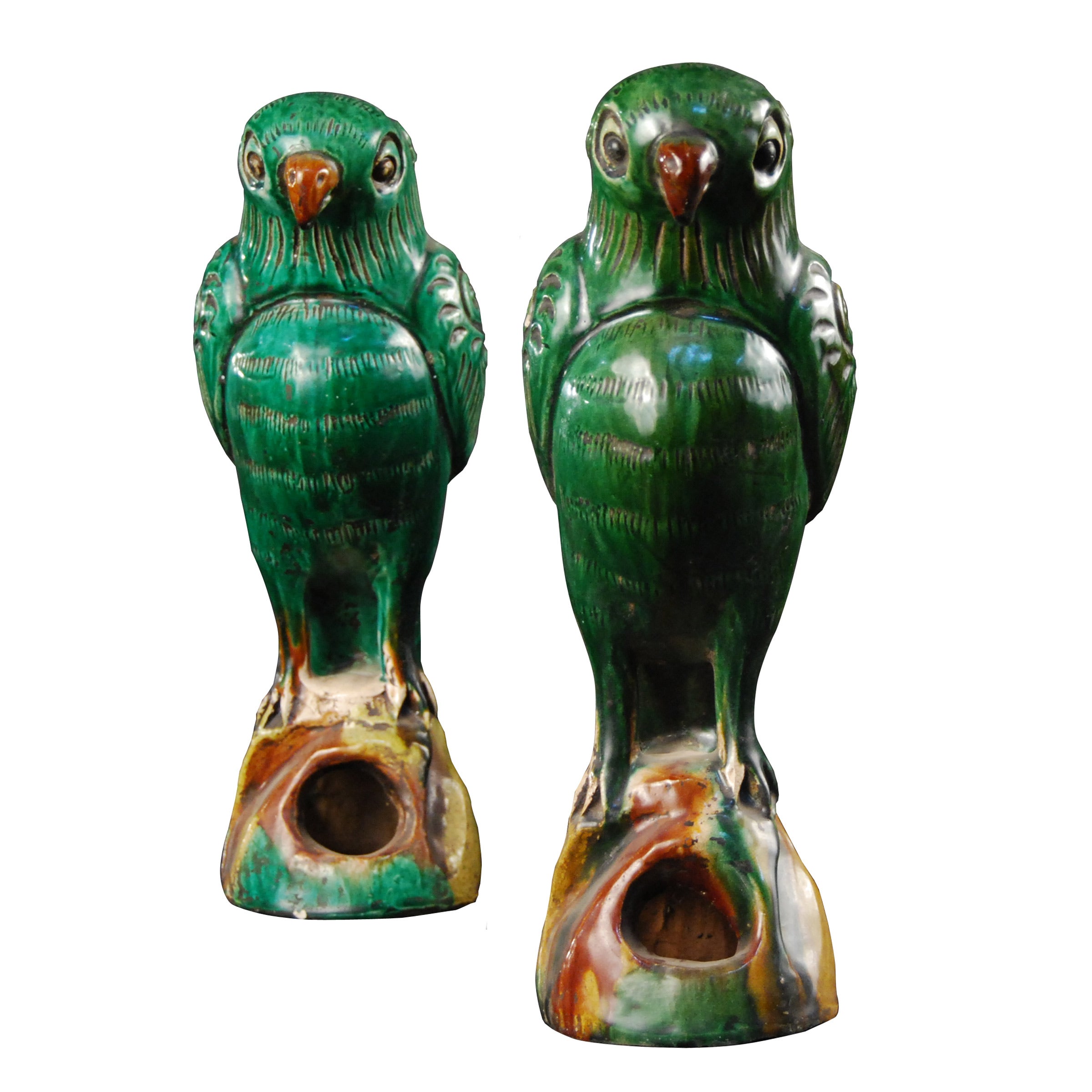 Chinese Parrot Incense Burner