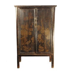 Finely Painted Two Door Cabinet