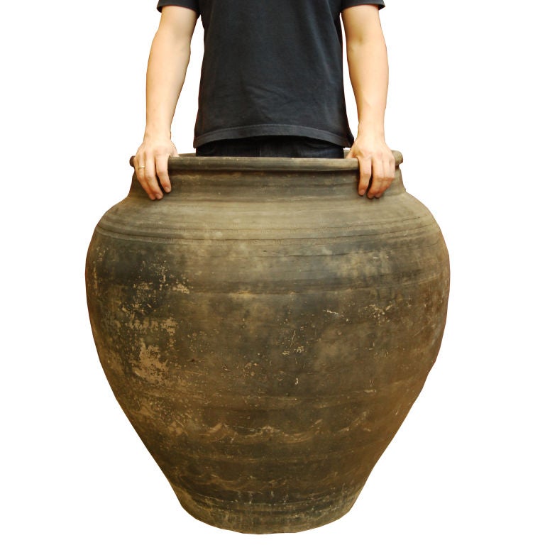 Grande Stamped Clay Pot