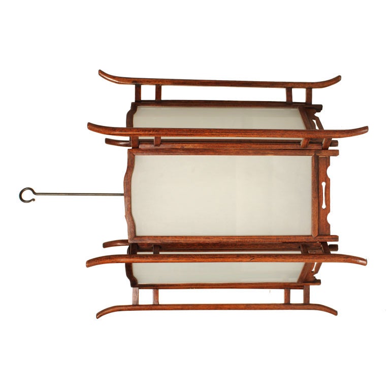 Pair of Rosewood Lanterns