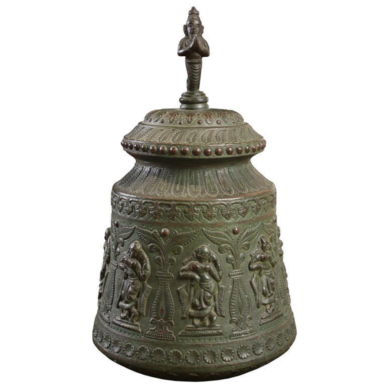 19th Century Indian Bronze Vessel