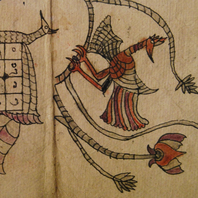 Framed Book with Folk Paintings