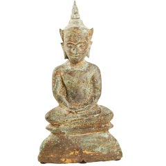 Antique 19th Century Thai Bronze Buddha