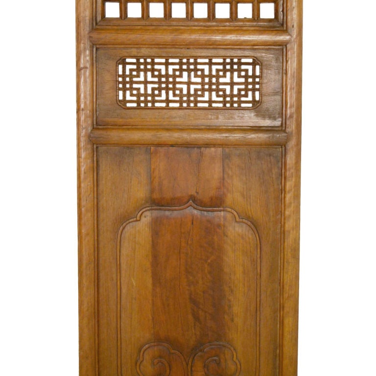 Set of Six 19th Century Chinese Courtyard Lattice Panels