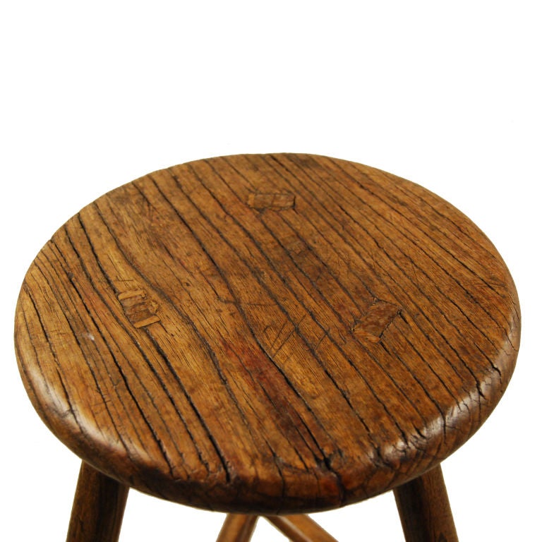 Early 20th Century Chinese Three-Legged Stool
