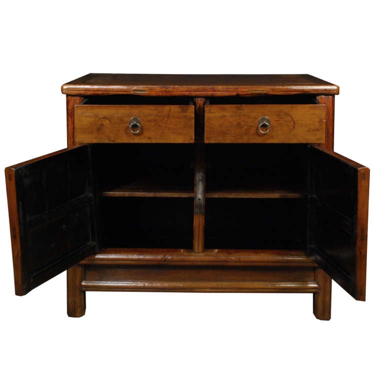 19th Century Chinese Two Door Two Drawer Chest