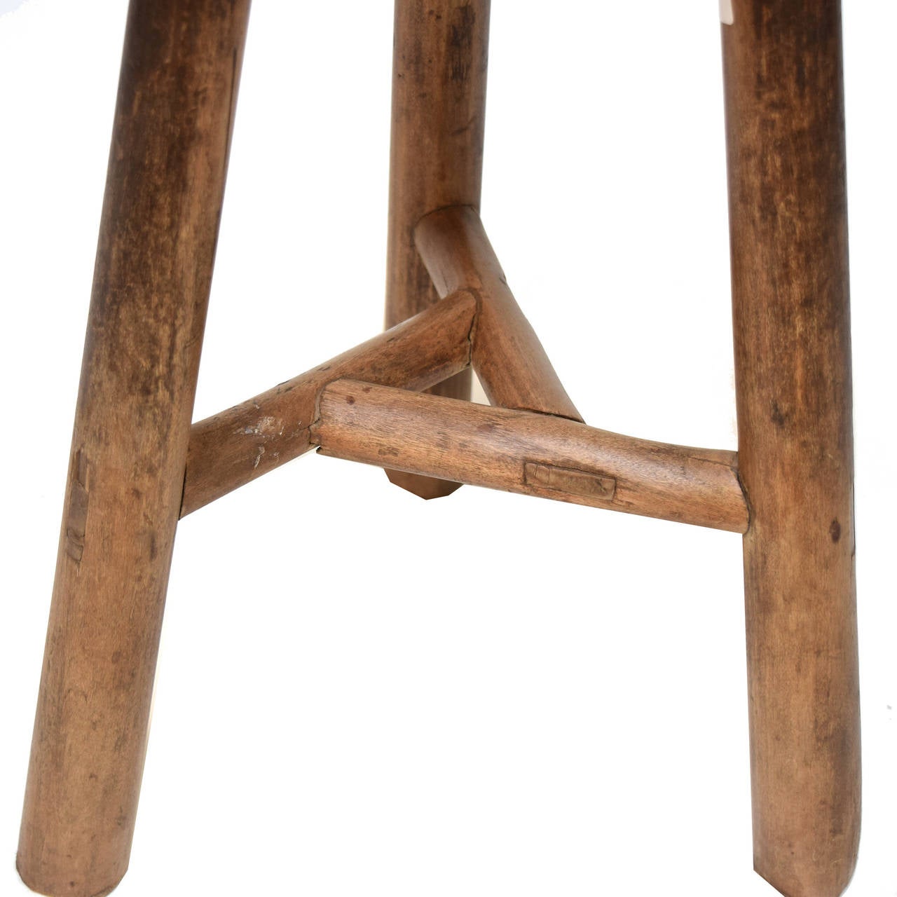 19th Century Chinese Three-Leg Stool In Excellent Condition In Chicago, IL