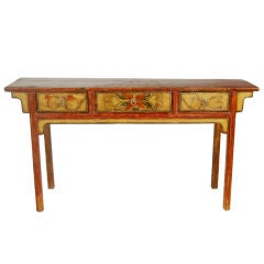 19th Century Chinese Folk Painted Altar
