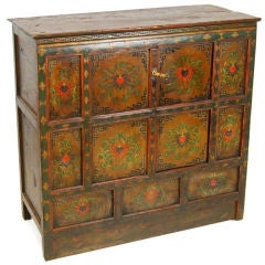 19th Century Painted Tibetan Chest