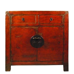 19th Century Chinese Red Lacquer Chest