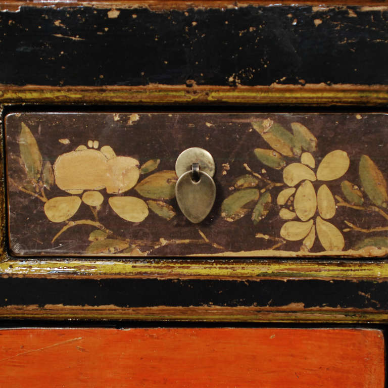 Pair of Early 20th Century Two Door Two Drawers Painted Chests 2