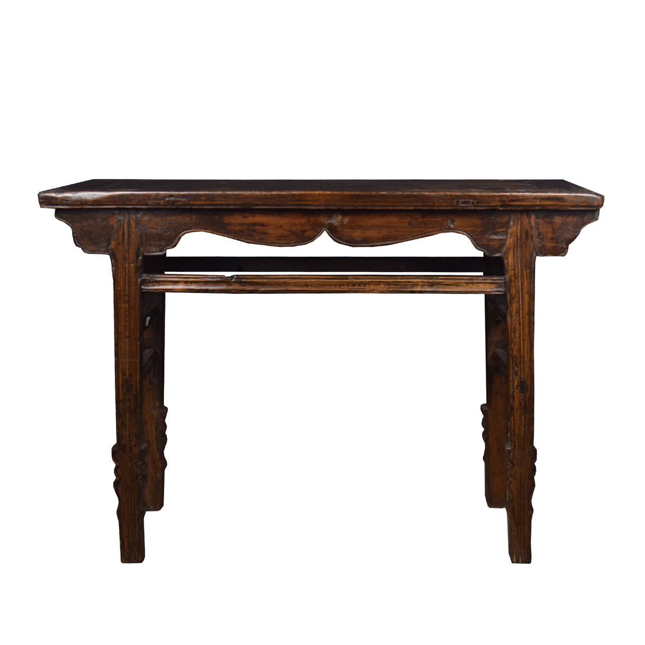 Qing 19th Century Chinese Sword Leg Altar Table