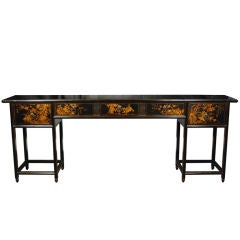 19th Century Chinese Gilt Lacquer Incense Table