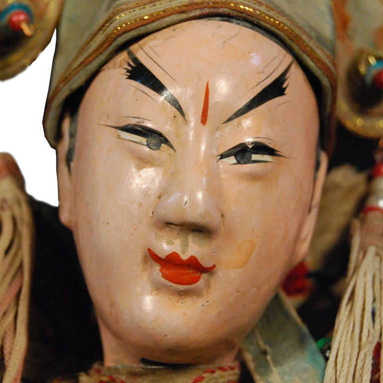 19th Century Chinese Opera Puppet In Excellent Condition In Chicago, IL