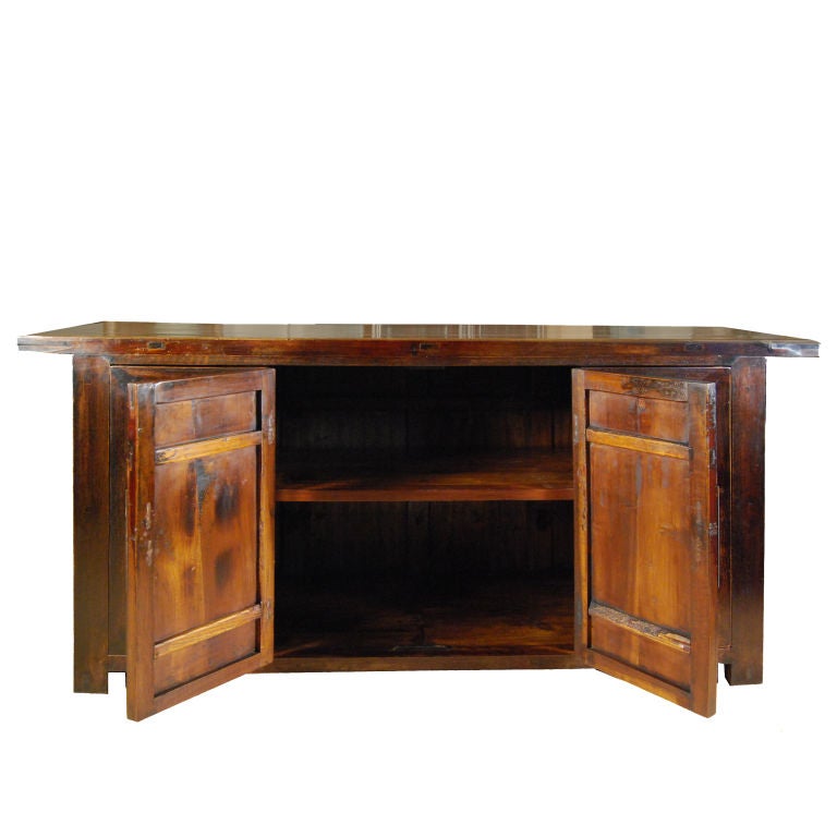 19th Century Chinese Coffer with Bi-Folding Doors