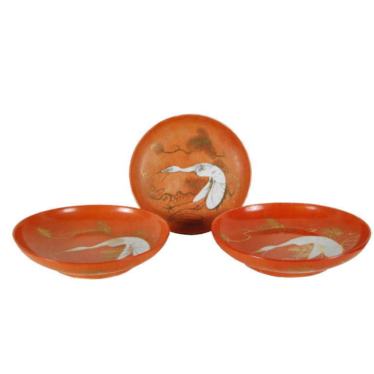 Early 20th Century Chinese Persimmon Plate