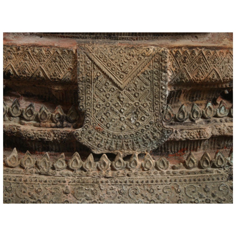 Monumental 19th Century Bronze Thai Buddha 1