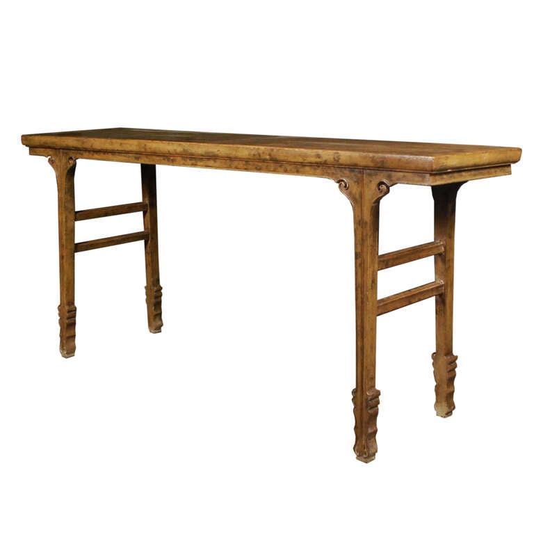 An Altar table from Northern China with beautifully carved legs. This Walnut table is from c. 1850.

Pagoda Red Collection # BJC125