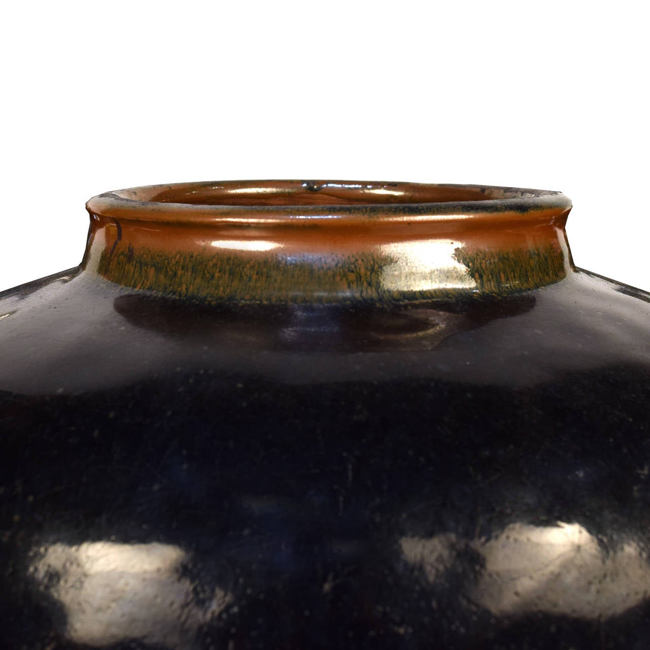 Chinese Early 19th Century Black Glazed Wine Vessels