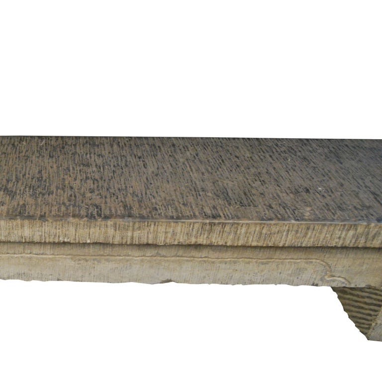 19th Century Chinese Limestone Bench