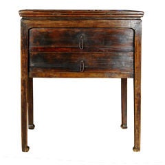 Antique 19th Century Chinese Table with Two Drawers