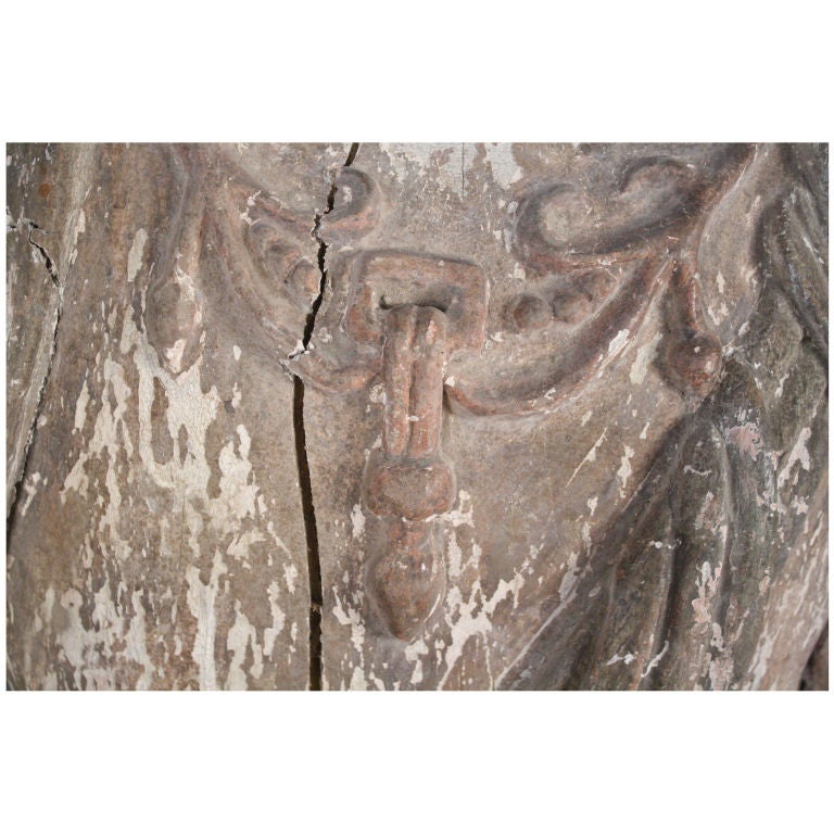 Wood Monumental 18th century Chinese Bodhisattva