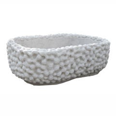 20th Century Chinese White Marble Root Tub