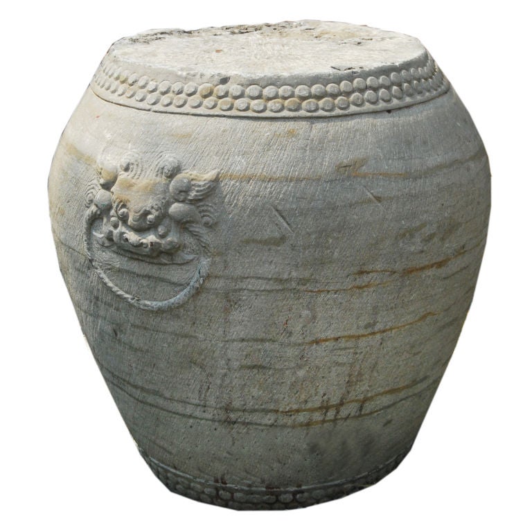 19th Century Chinese Limestone Garden Stool