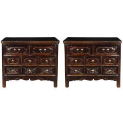 Pair of 19th Century Chinese Eight Drawer Chests