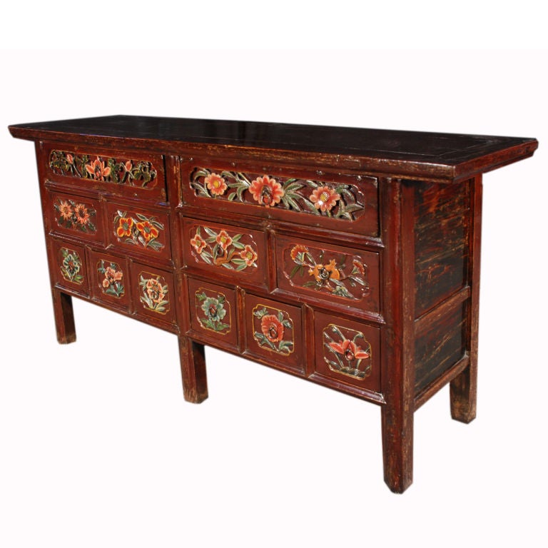 19th Century Chinese 12 Drawer Coffer