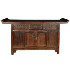 19th Century Chinese Three Drawer Two Door Coffer