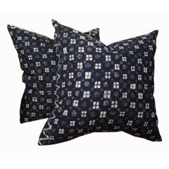 Pair of Retro Javanese Batik Pillows