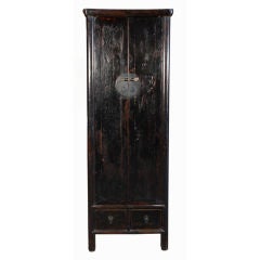 Antique 19th Century Chinese Tall and Narrow Cabinet