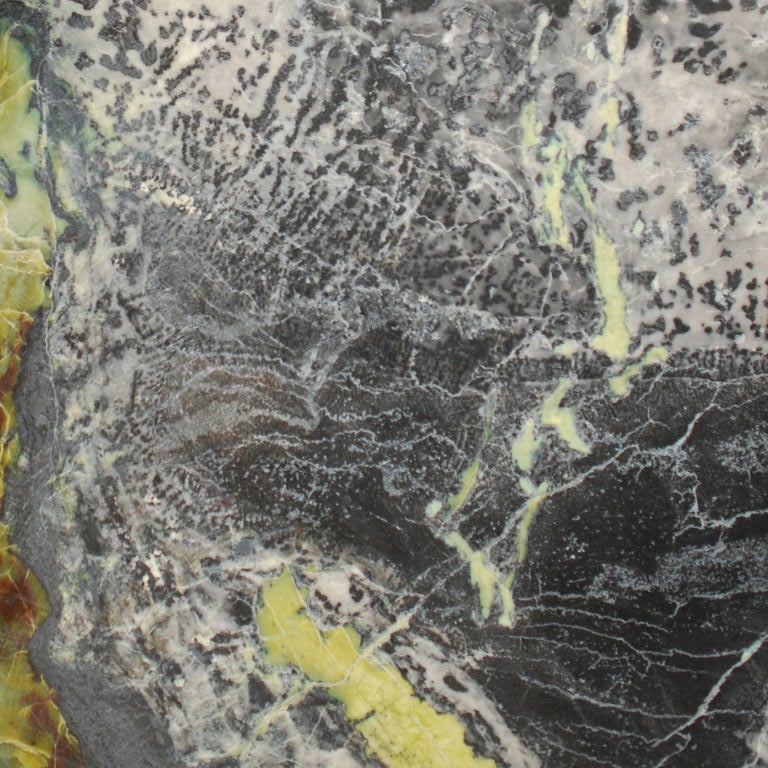 Steel Meditation Stone Top Table